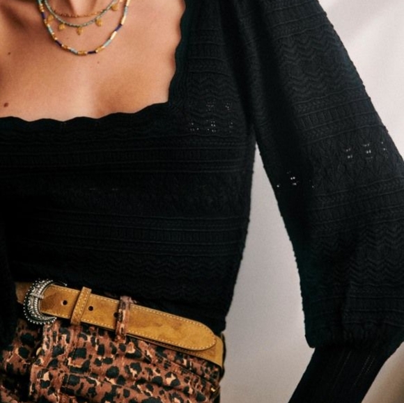 SOLD Sézane Ronnie Jumper, XS, Black - Picture 2 of 6